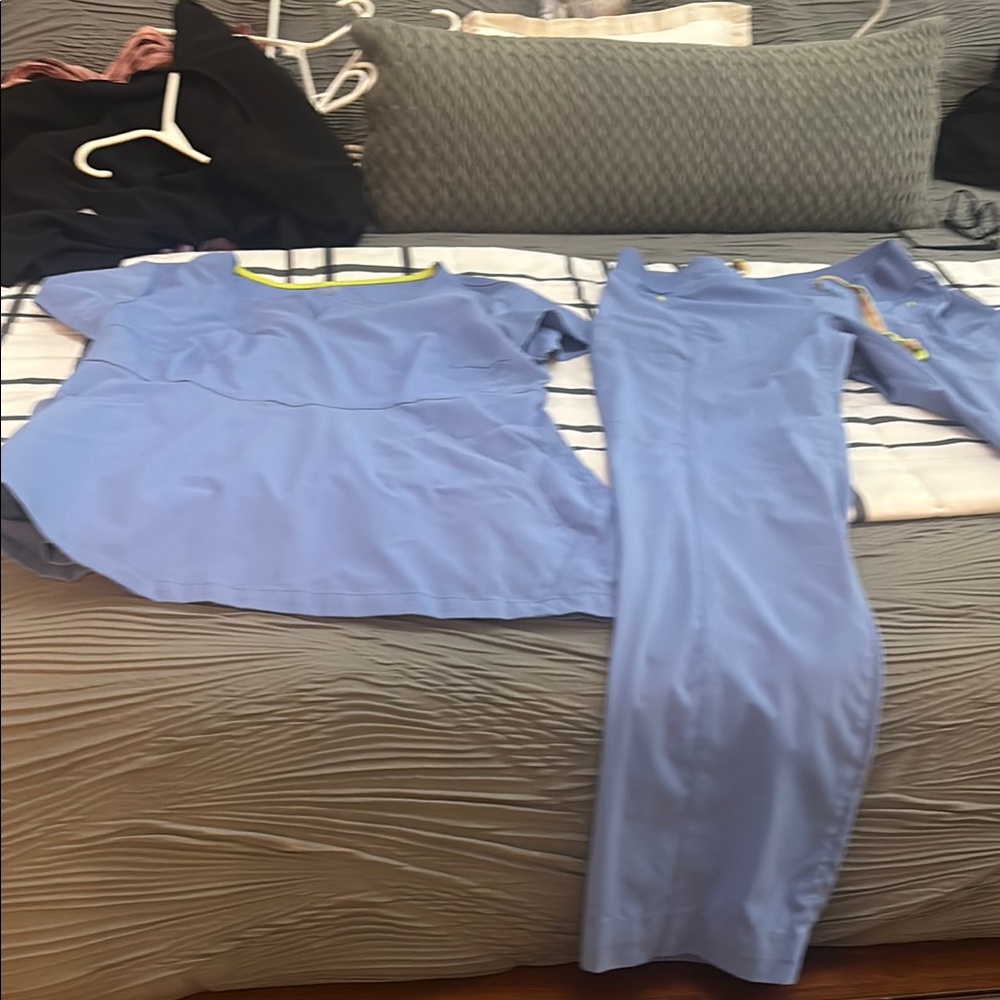 Women's Light Blue Scrub Set